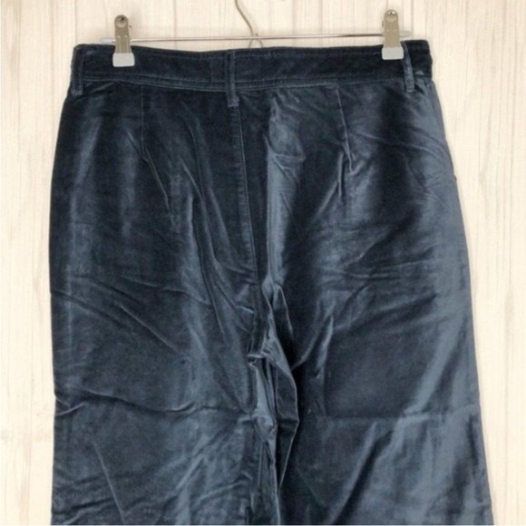 FRYE Nadia Velour Navy Pants - Picture 3 of 7